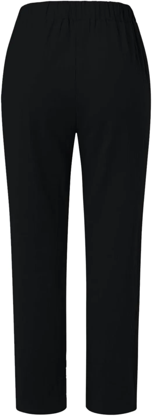 2025 Cotton Linen Pant for Women Spring Summer Casual Boho Beach Pants Lightweight Wide Leg High Waisted Trousers