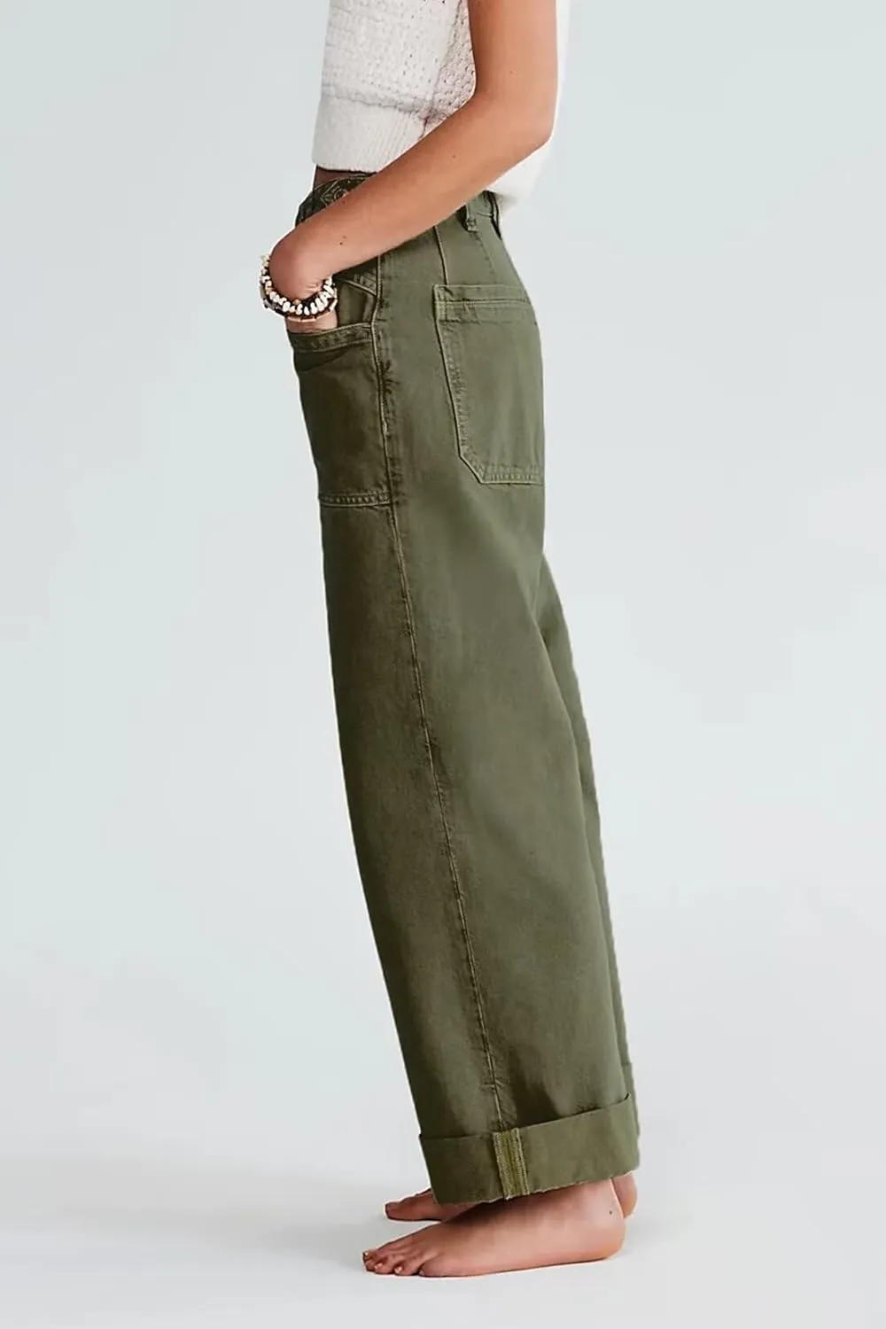 Allimy Womens Jeans High Waisted Straight Leg Baggy Boyfriend Jeans for Women Trendy 2025 Cargo Pants