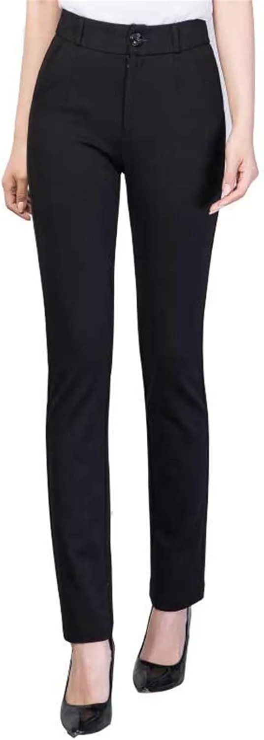 Andongnywell Women's Relaxed Fit Straight Leg Pant Business Suit Trousers Casual Slim Dress Trousers for Women
