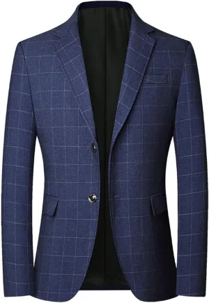 Blazer for Men Fashion Bassic Fit Sport Coat Formal Business Leisure Suit Trendy Tops Dressy Wedding Outfits 2023