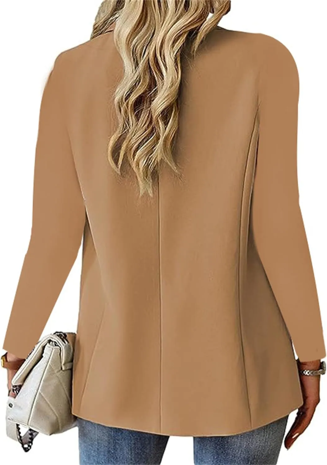 Blazer Jackets for Women Business Casual Long Sleeve Lapel Open Front Work Blazers Dressy Solid Office Suit Jackets