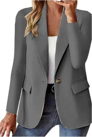 Blazers for Women 2025 Trendy Business Casual Jackets Work Suit Spring Fashion Blazer Long Sleeve Open Front Cardigan