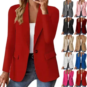 Blazers for Women 2025 Trendy Business Casual Jackets Work Suit Spring Fashion Blazer Long Sleeve Open Front Cardigan