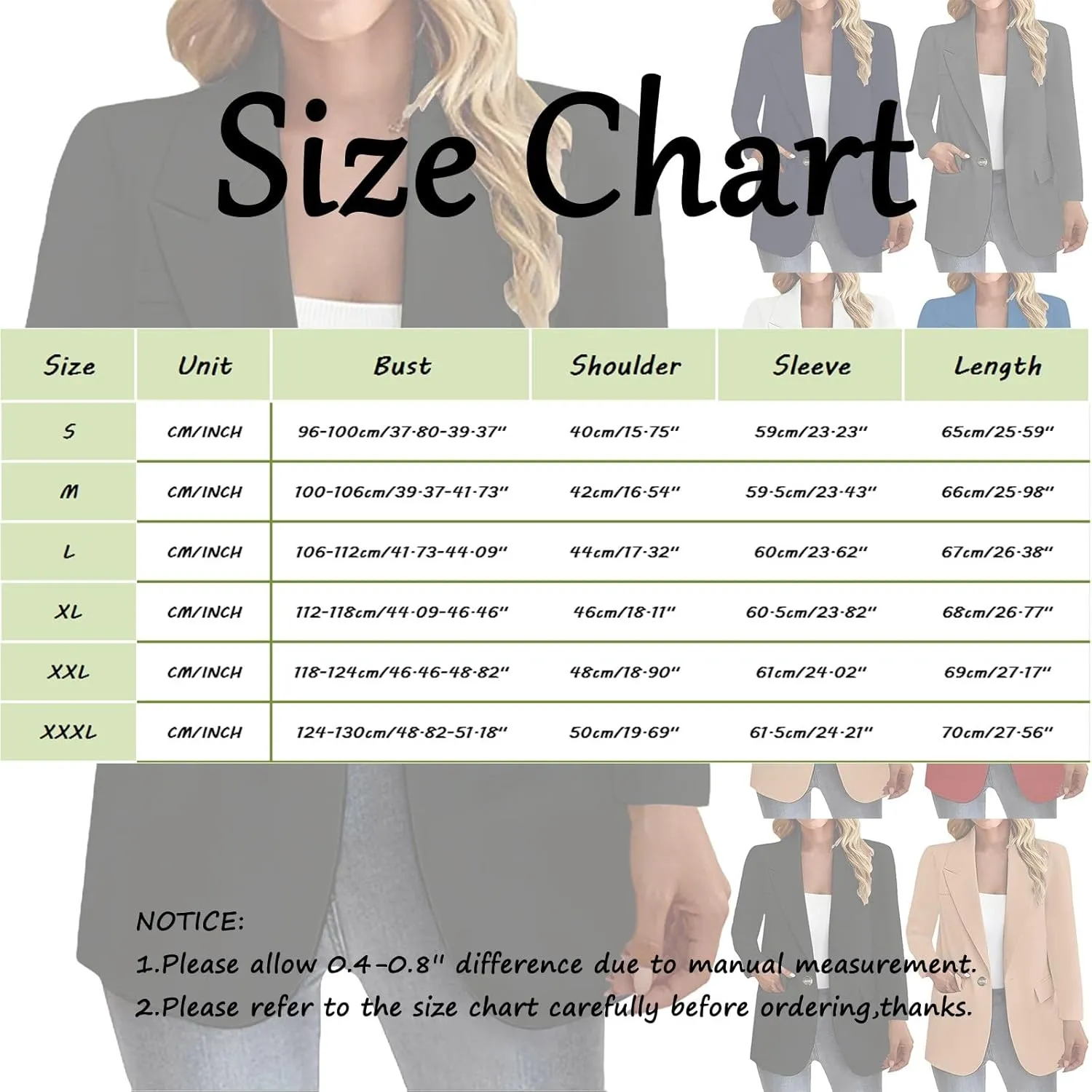 Blazers for Women 2025 with Pocket Business Casual Jacket Long Sleeve Open Front Cardigan Work Suit Fashion Blazers