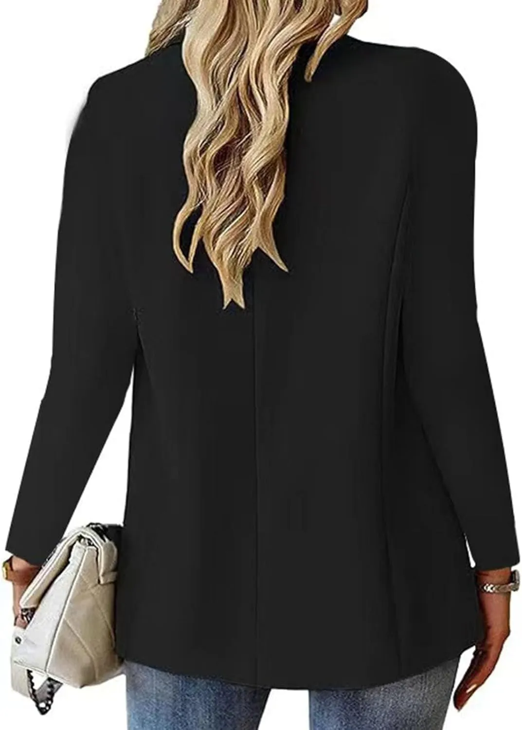 Blazers for Women Business Casual 2025 Trendy Long Sleeve Open Front Cardigan Jackets Spring Loose Work Office Blazer