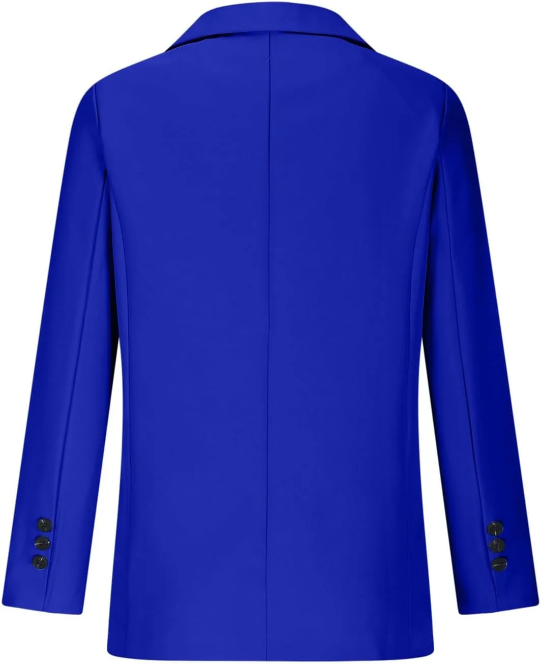 Blazers for Women Business Casual Long Sleeve Lapel Open Front Button Work Office Blazer Jackets with Pockets 2024