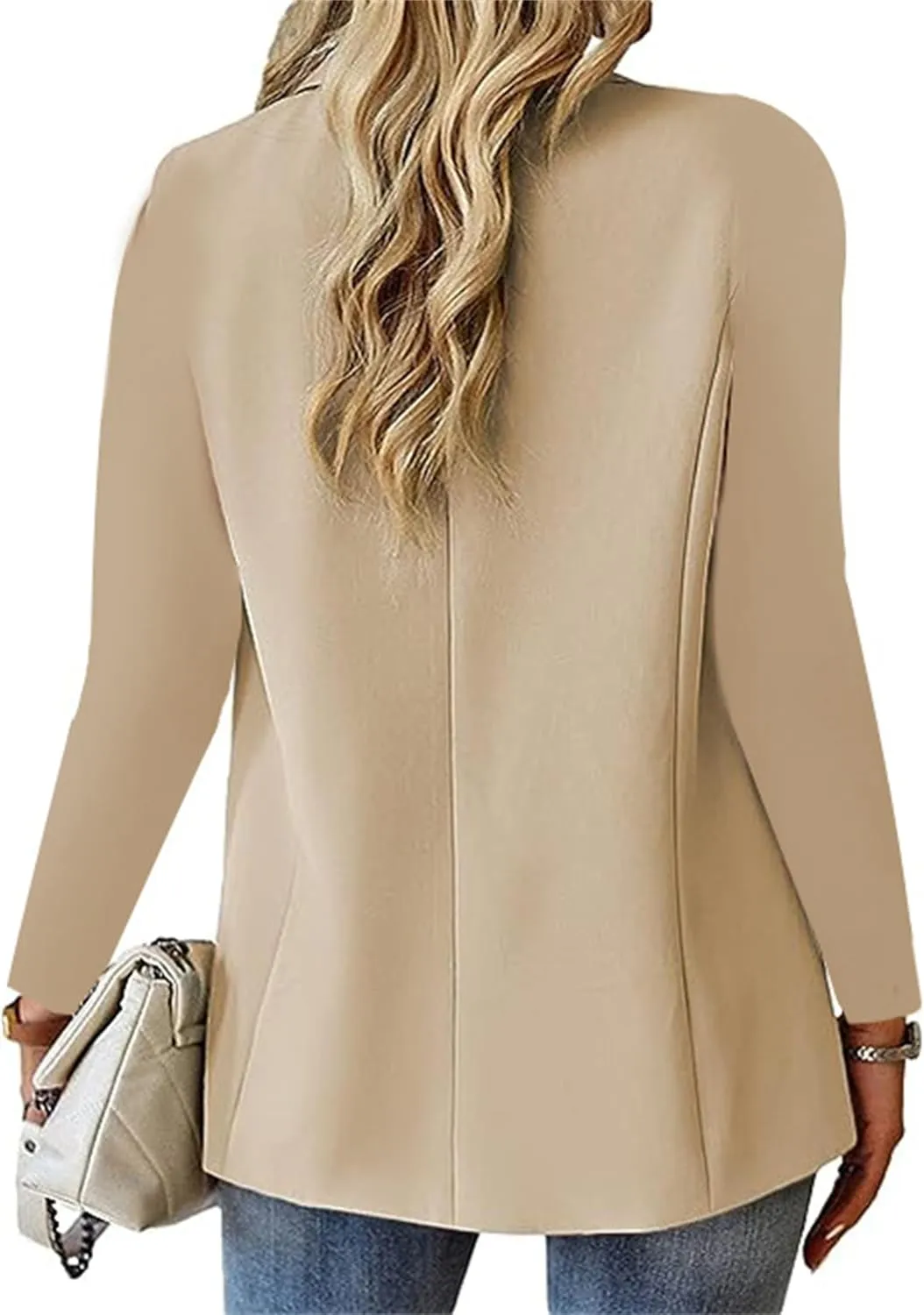 Blazers for Women Dressy Casual Long Sleeve Work Jacket Trendy Spring Fashion Blazer Suit Jackets Open Front Cardigan