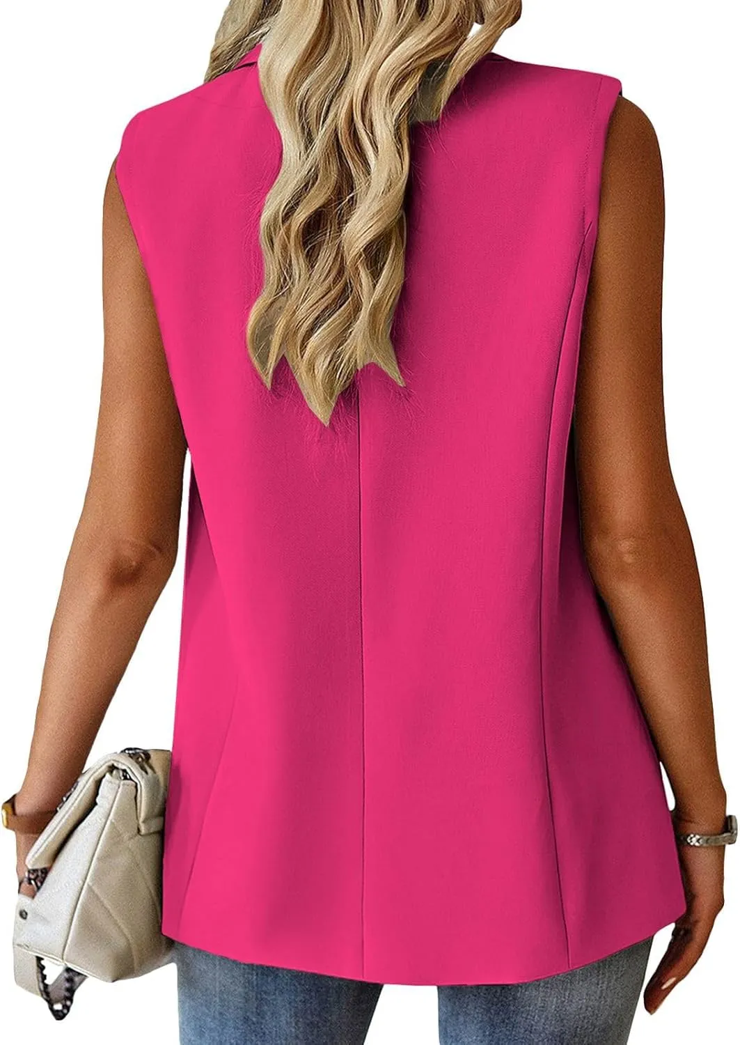 Blazers for Women Vest Sleeveless Blazers Lightweight Vests Business Casual Blazer Work Office Outfits Summer Jacket