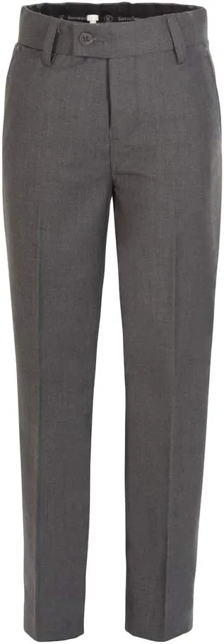 Boys Dress Pants Flat-Front - Slim fit Dress Slacks