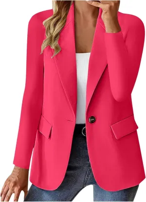 Cbcbtwo Blazers for Women 2025 Trendy Business Casual Jackets Long Sleeve Open Front Cardigan Work Suit Spring Fashion Blazer