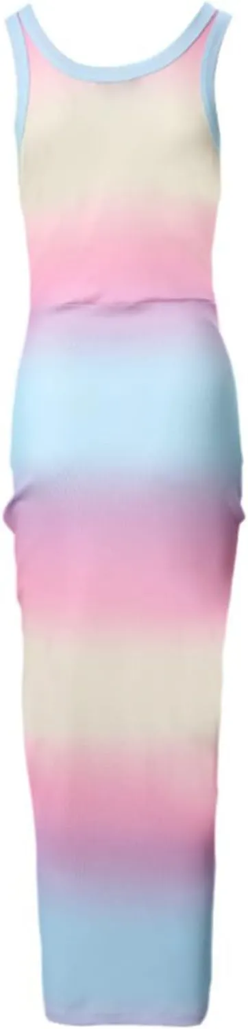 Ceboyel Womens Ribbed Tank Dress Bodycon Summer Dresses Split Casual Sun Dresses Trendy Sexy Maxi Long Sundresses 2023