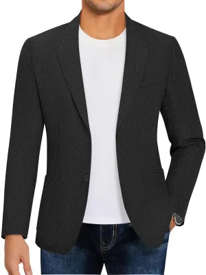 COOFANDY Mens Casual Blazer Sport Coat Lightweight Two Button Business Suit Jackets