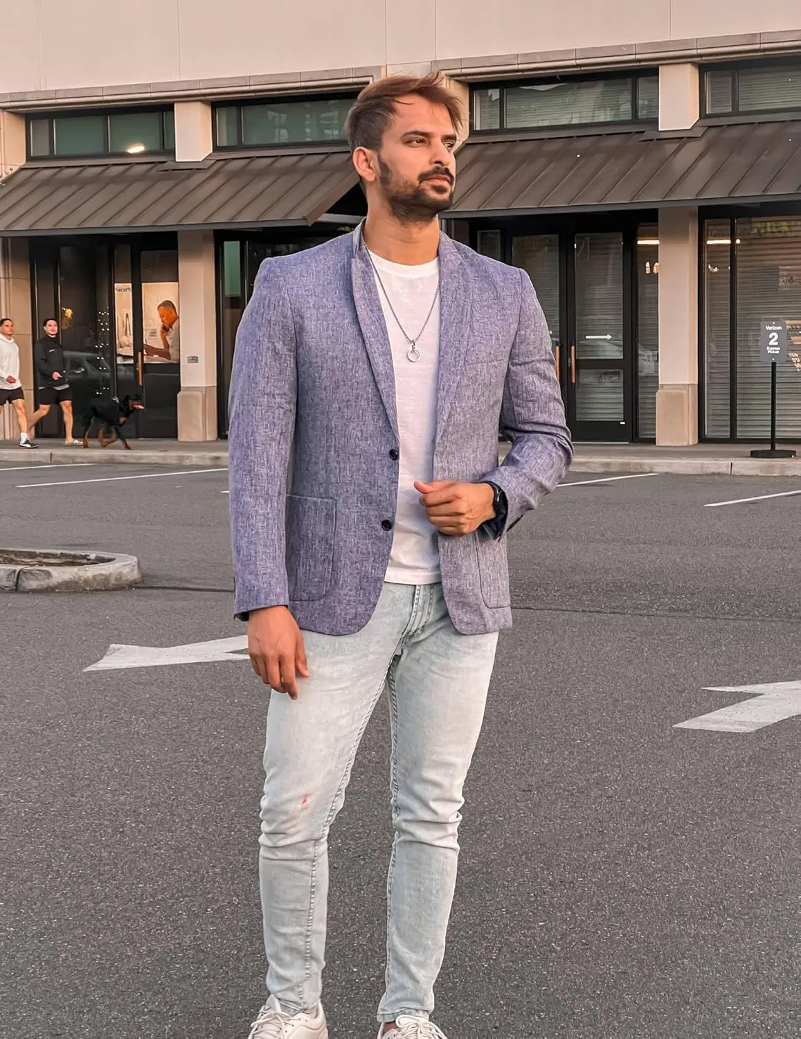 COOFANDY Mens Casual Blazer Sport Coat Lightweight Two Button Business Suit Jackets