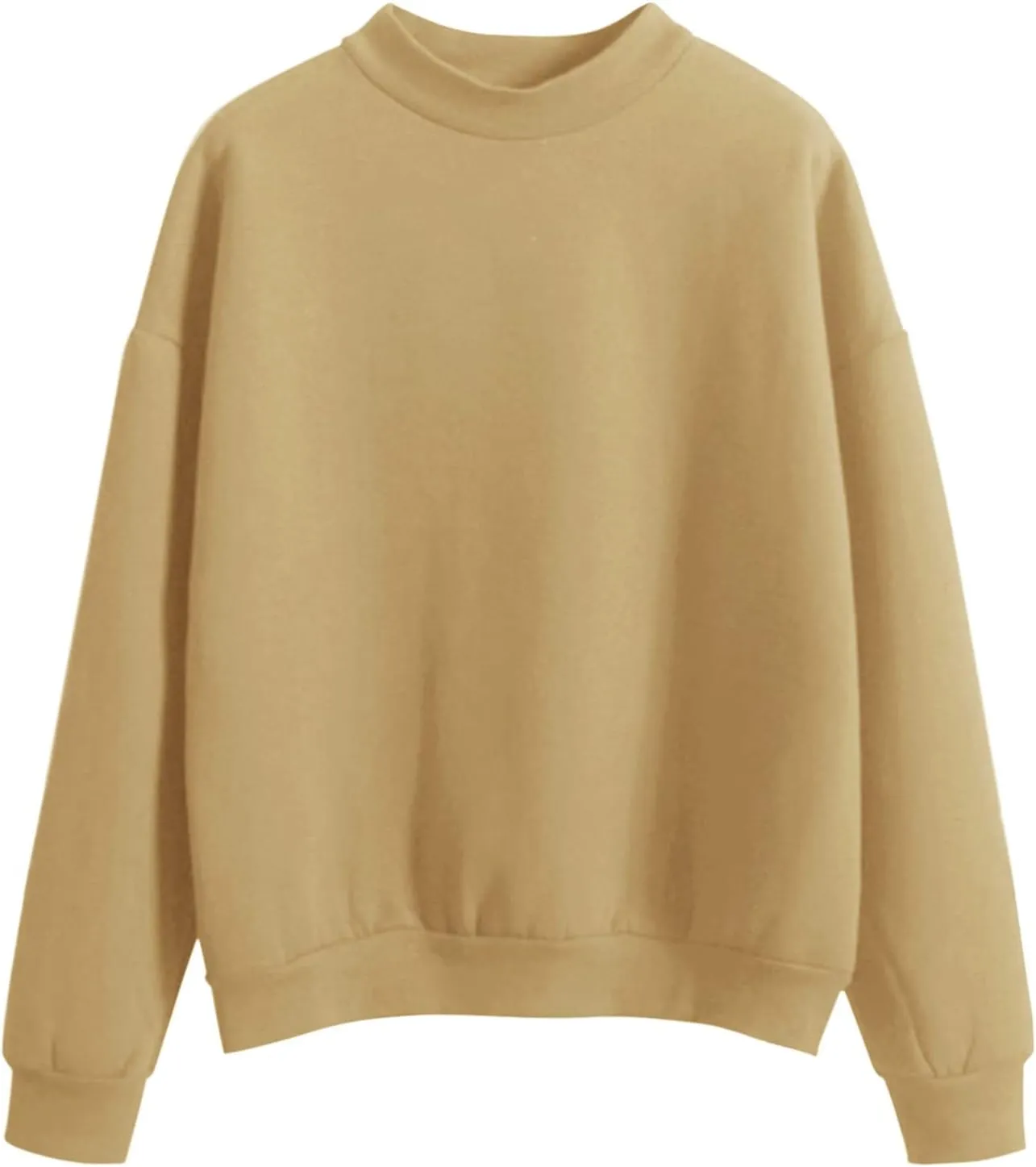 Crewneck Long Sleeve Shirts Oneck Custom Logo Knitted Pullovers Thick Autumn Winter Loose Long Sleeve Tops 2024
