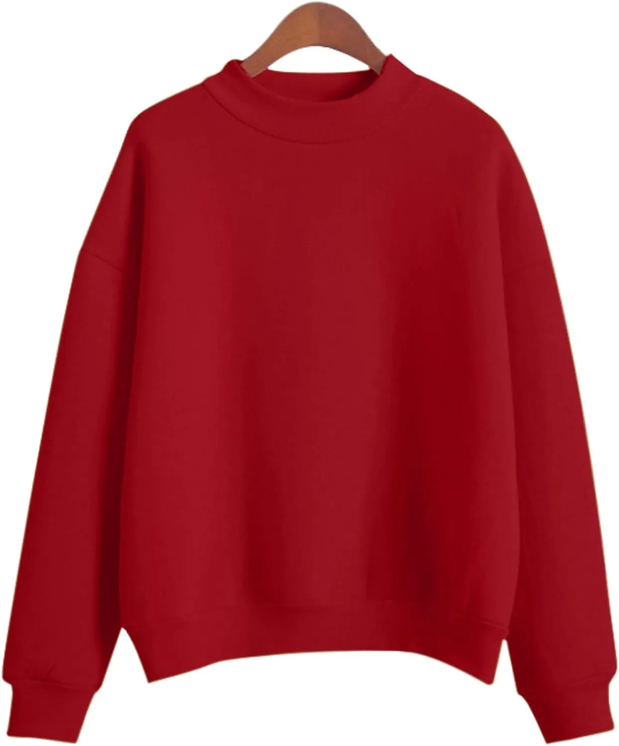 Crewneck Long Sleeve Shirts Oneck Custom Logo Knitted Pullovers Thick Autumn Winter Loose Long Sleeve Tops 2024