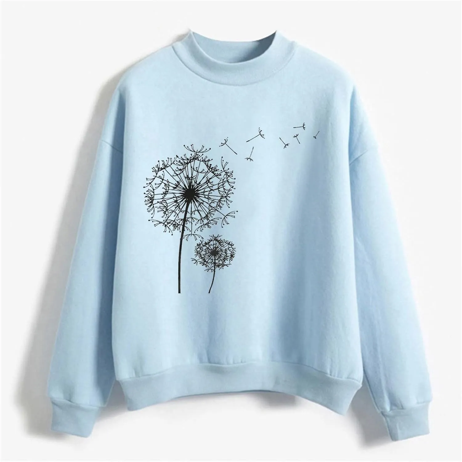 Crewneck Long Sleeve Shirts Oneck Custom Logo Knitted Pullovers Thick Autumn Winter Loose Long Sleeve Tops 2024