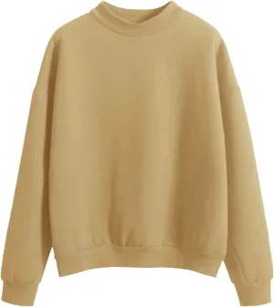 Crewneck Long Sleeve Shirts Oneck Custom Logo Knitted Pullovers Thick Autumn Winter Loose Long Sleeve Tops 2024