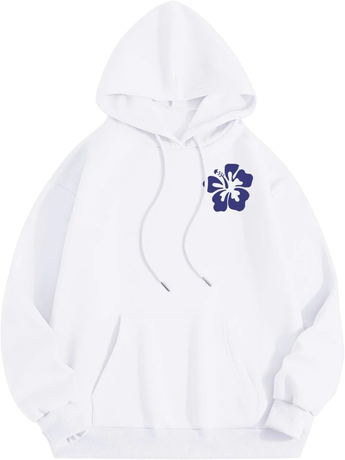 Cute 2 Piece Outfits Women, Teen Girls Preppy Puff Pullover Hoodies Pocket Drawstring Oversized Sweatpant Outfit Sets
