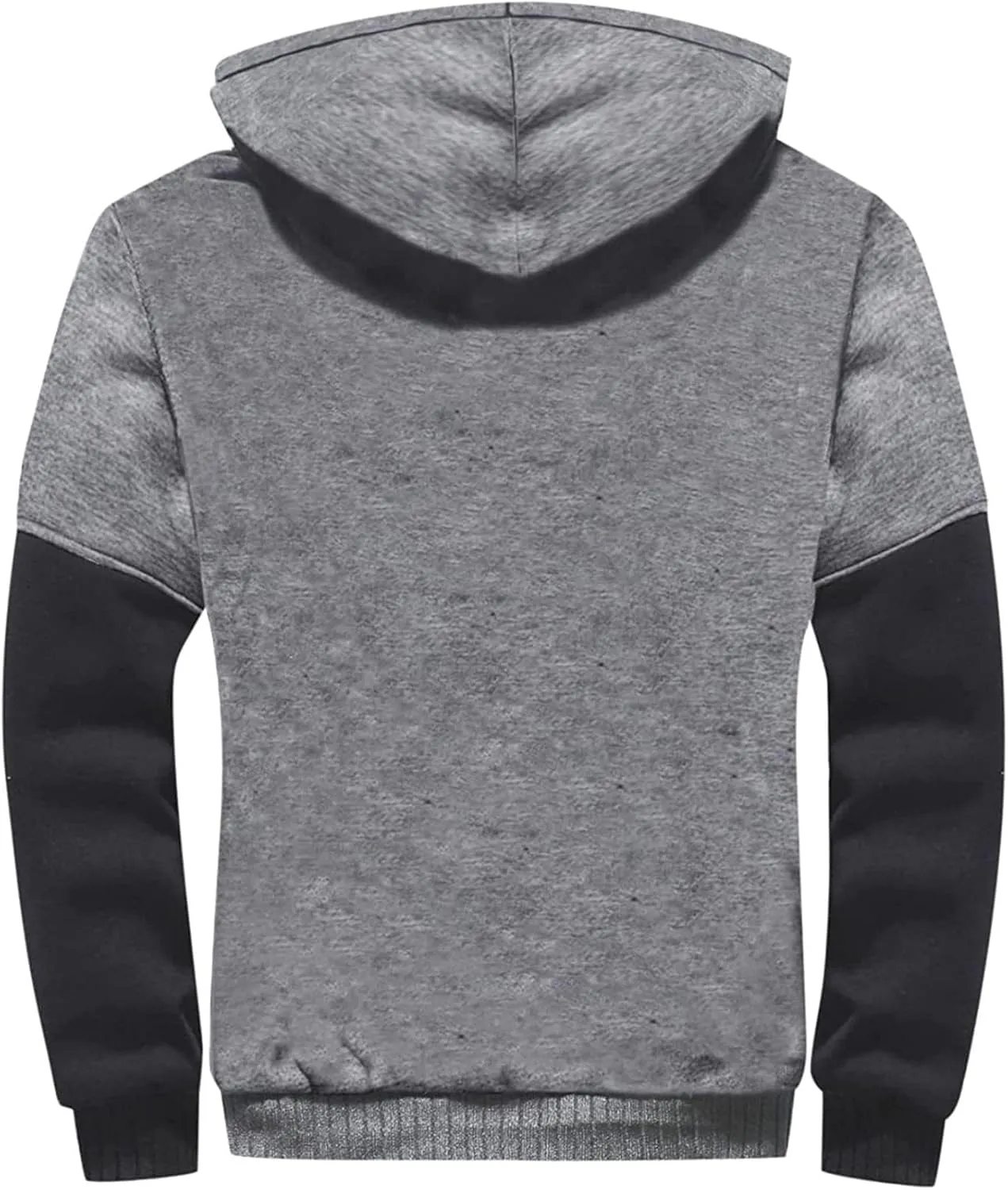 evzosrz Men's Pullover Winter Hooed Jackets Fleece Hoodies Zipper Sweatshirts Full Zip Wool Warm Thick Fashion Jacket Coats