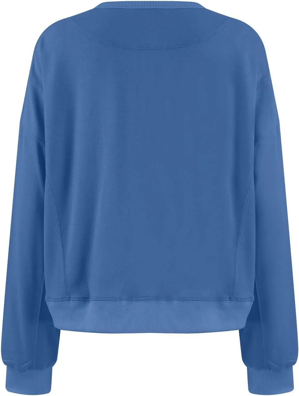 Fall Crew Neck Sweatshirts Women Solid Pullover Cropped Sweatshirt Long Sleeve Winter Side Split Sweaters Trendy 2024