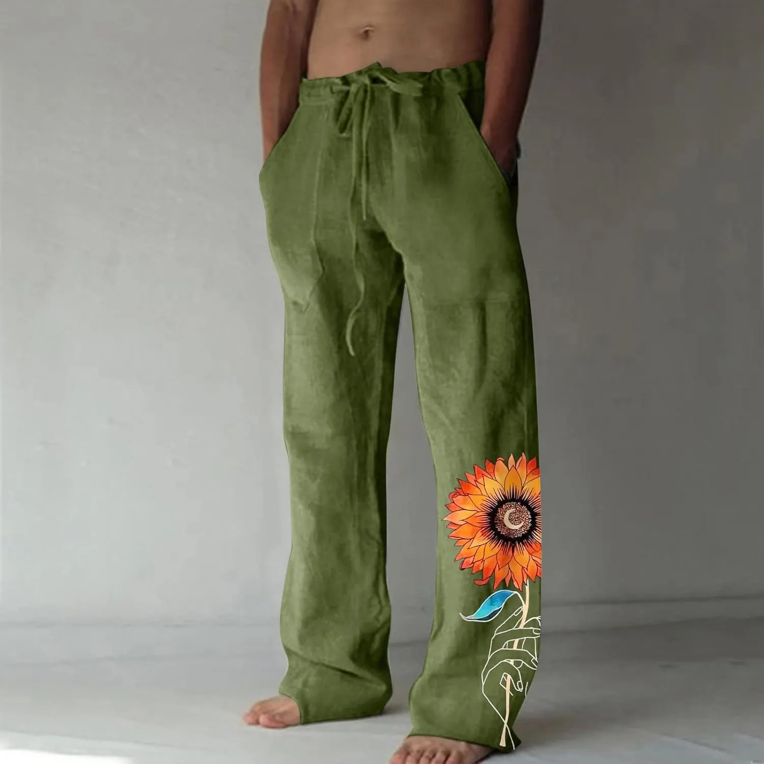 GIERIDUC Cargo Jogger Pants for Men Mens Dress Slacks Expandable Waist Orange Cargo Shorts for Men Mens Joggers Tall Length