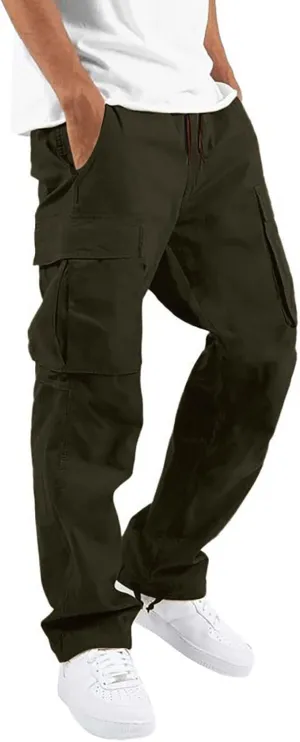 GIERIDUC Straight Leg Cargo Pants for Mens Navy Blue Dress Pants Slim Fit Light Gray Dress Pants Mens Mens High Waisted Pants