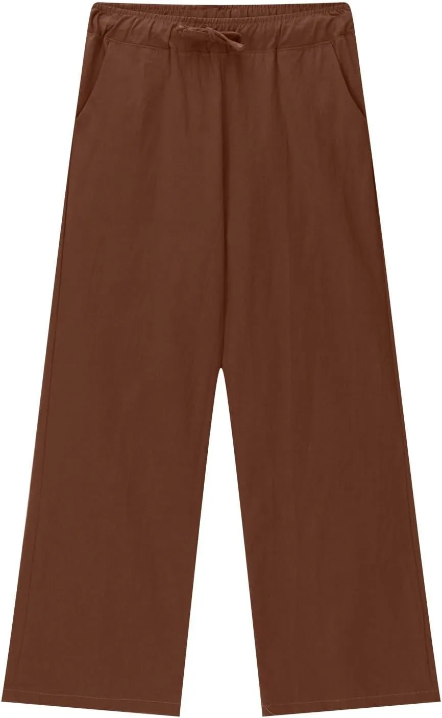 Girls Wide Leg Sweatpants Baggy Straight Loose Sweat Pants High Waist Causal Kids Athletic Pants with Pockets 4 14Y