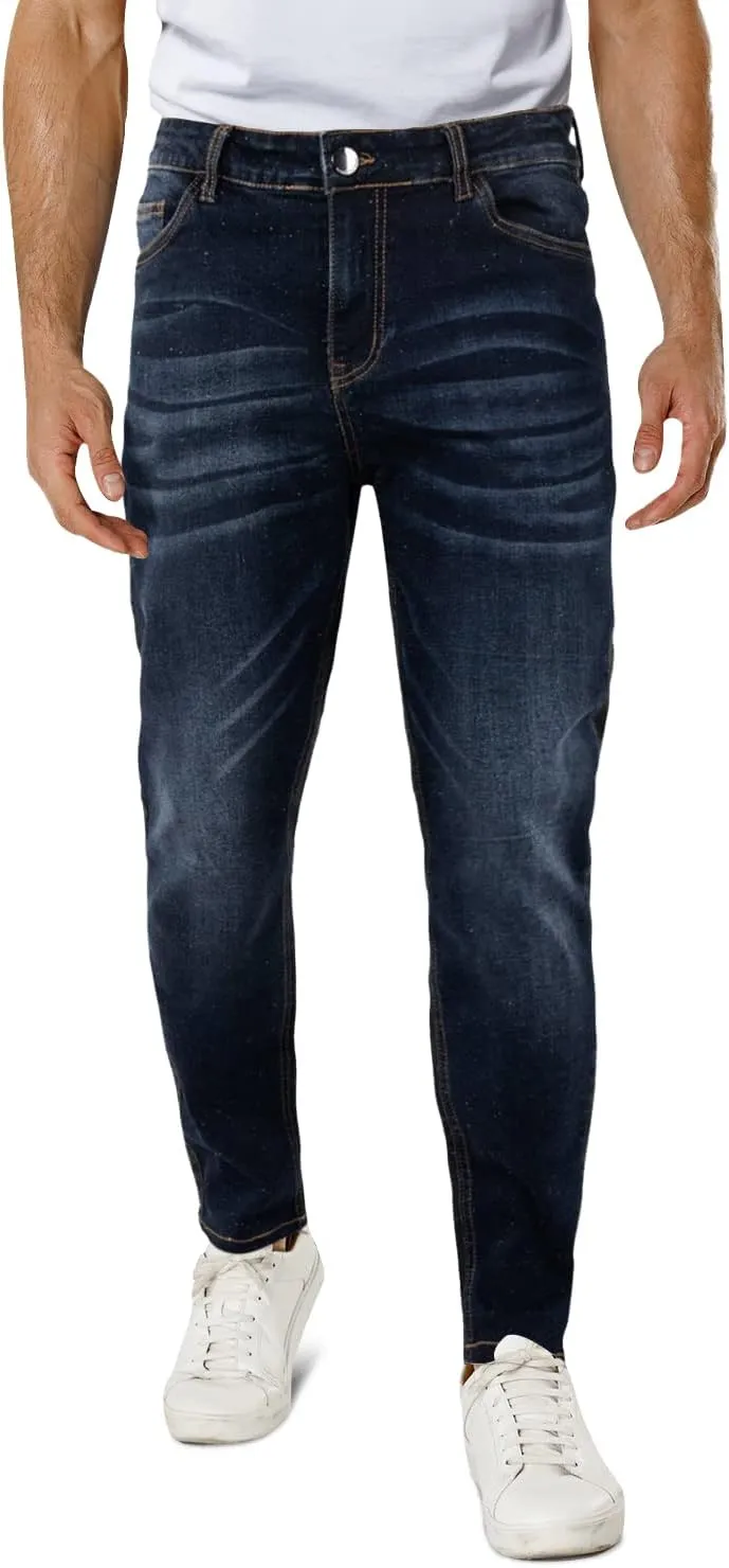 Heyfanee Mens Slim Fit Jeans Skinny Stretchy Denim Pants for Men