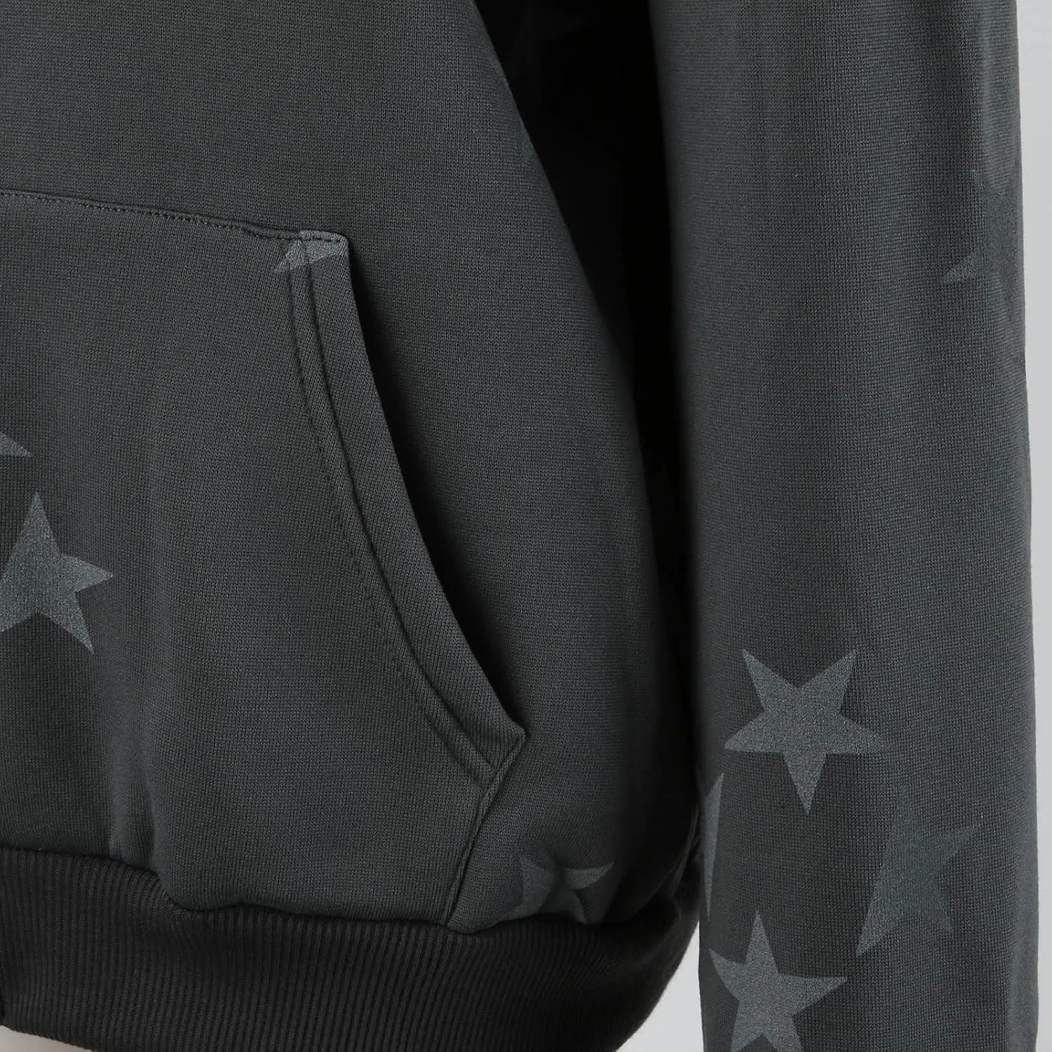 Hoodies For Women Star Print Trendy Zip Up Jackets Long Sleeve Vintage Sweatshirts Teen Girls Fall Outfit, Large