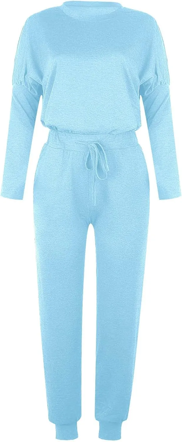 Jogger Sets for Women 2 Piece Sweatsuits Casual Long Sleeve Tops and Pants Sets Plus Size Lounge Tracksuit Loungewear