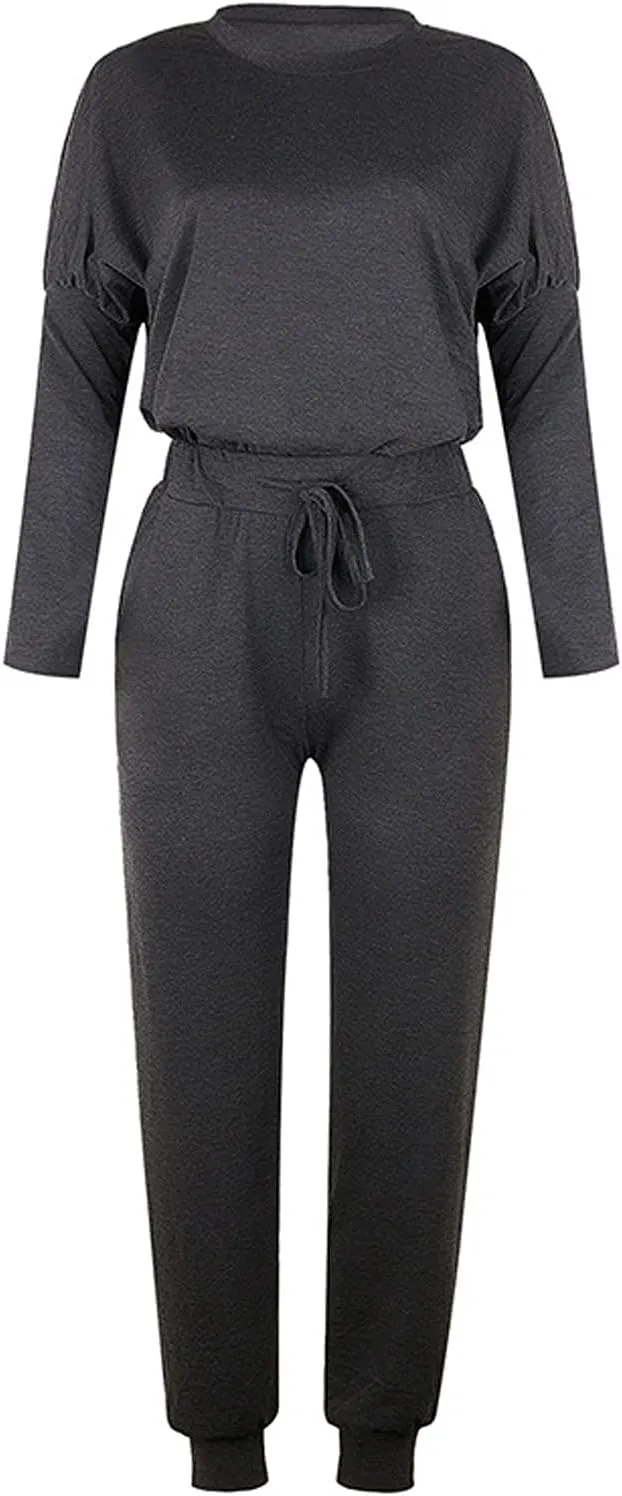 Jogger Sets for Women 2 Piece Sweatsuits Casual Long Sleeve Tops and Pants Sets Plus Size Lounge Tracksuit Loungewear