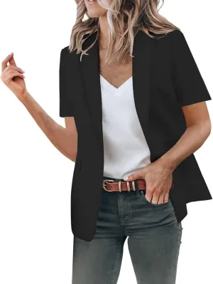 Linen Blazers for Women 2024 Business for Women Jackets Open Front Prtite Fall Winter Top Fitted Gold Blazer