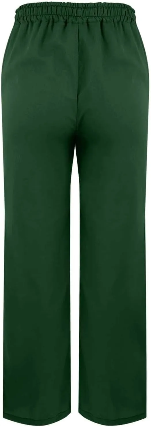 Linen Pants for Women 2025 Summer Casual Loose Flowy Beach Pants,Elastic High Waist Straight Leg Pant with Pockets