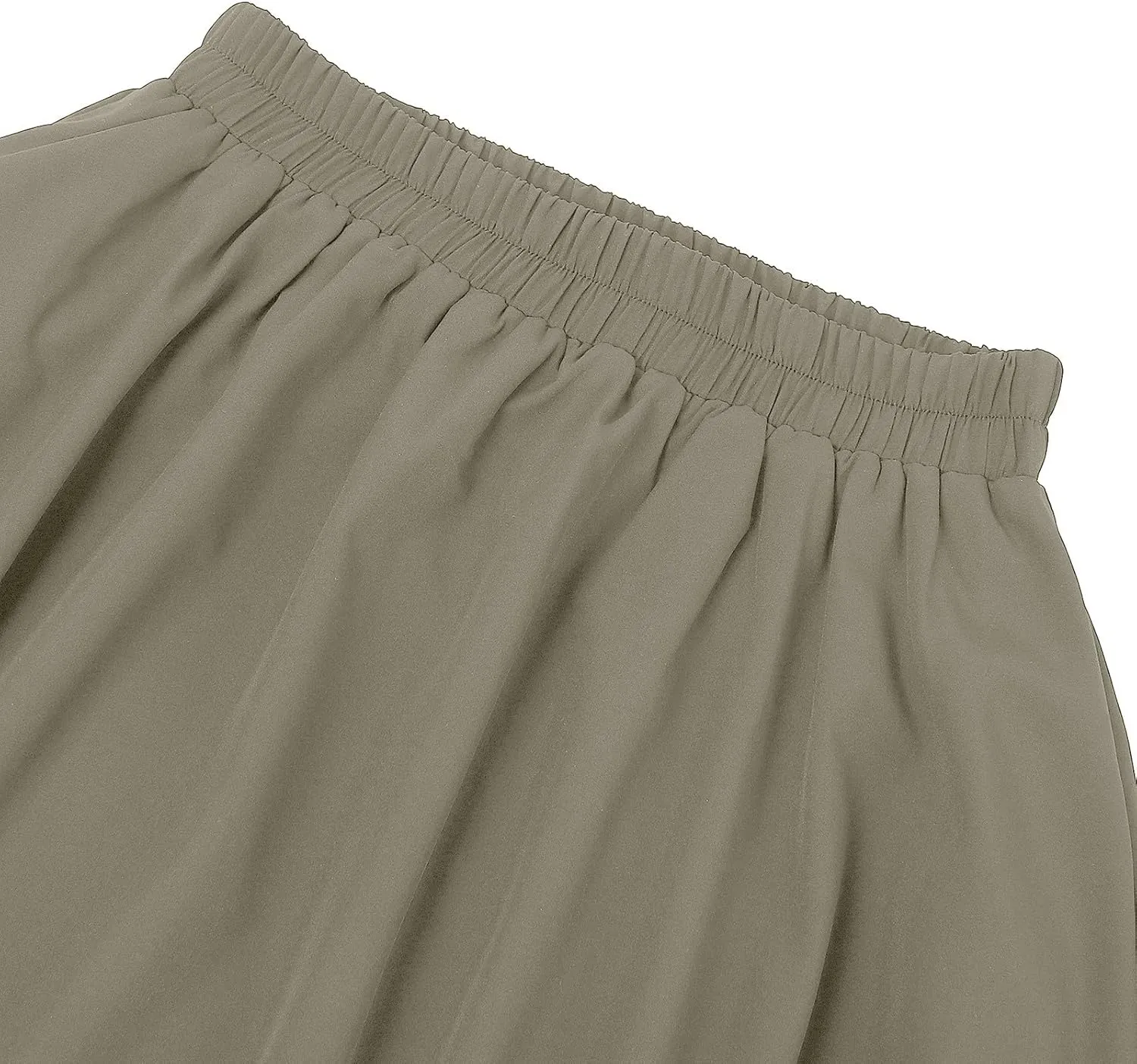Maxi Skirt for Women Summer Boho Elastic High Waist Pleated A-Line Flowy Ruffle Table Skirts for Rectangle Tables 8ft
