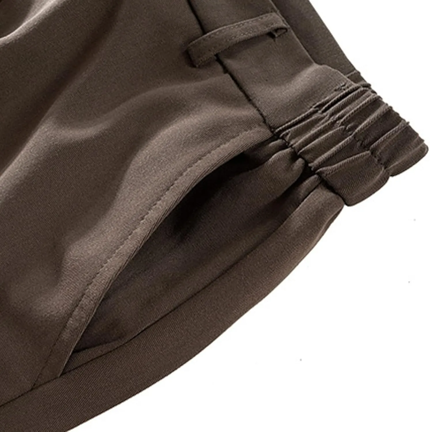 Men Bottom Flared Pants Slim Fit Stretch Business Formal Dress Trousers Fashion Straight Leg Slacks Suit Pants