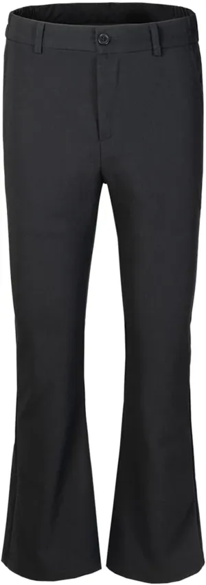 Men Bottom Flared Pants Slim Fit Stretch Business Formal Dress Trousers Fashion Straight Leg Slacks Suit Pants