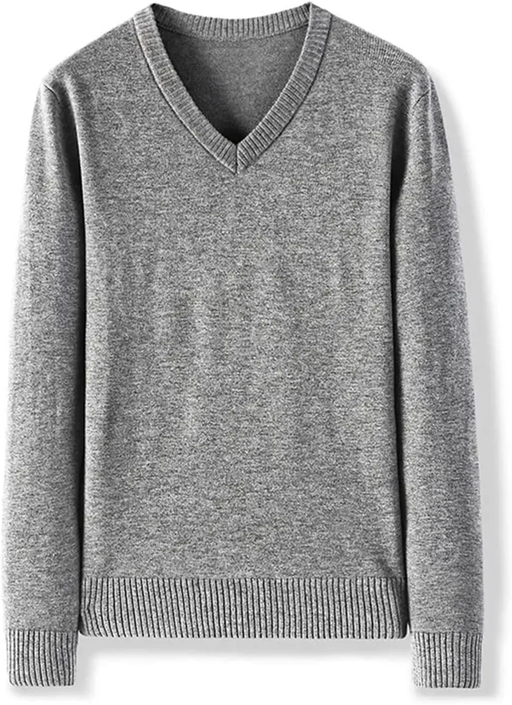 Men's Knitted Pullovers Fashion Slim Fit V Neck Sweaters Autumn Winter Knitting Tops Tees Pullover