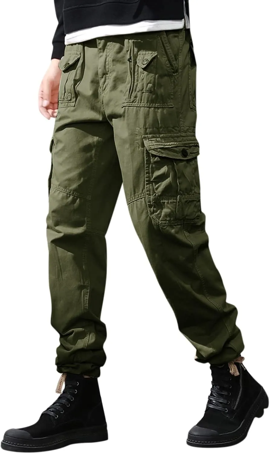 Men's Paisley Pants Cargo Jogger Navy Blue Dress Pants Slim Fit Black Sweatpants Men Baggy Light Tan Corduroy Pants