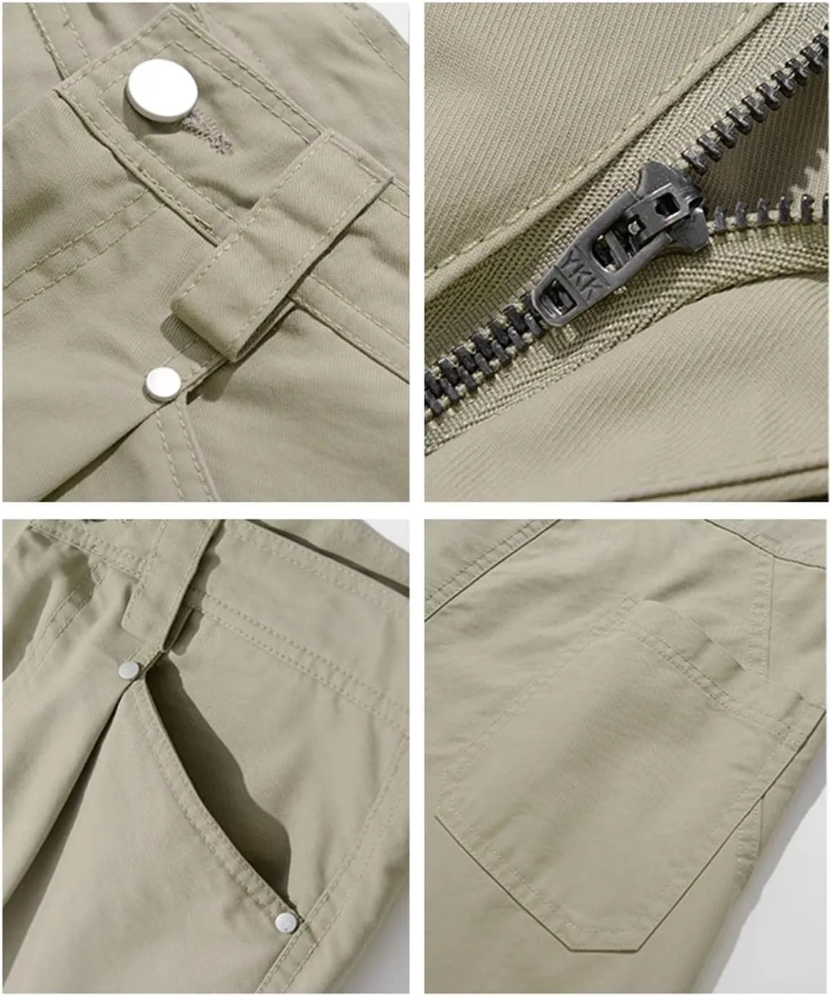 Men's Wide Leg Casual Pants Fashion Solid Color Washed Cotton Loose Straight Trousers Male Spring