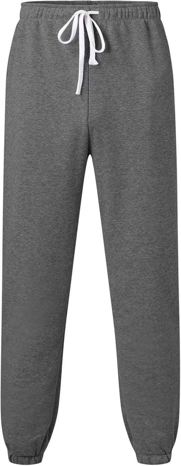 Mens Workout Cargo Sweatpants Ripstop Cargo Pants Lightweight Cotton Jogger Work Pants 6 Pocket Full Outdoor Casual