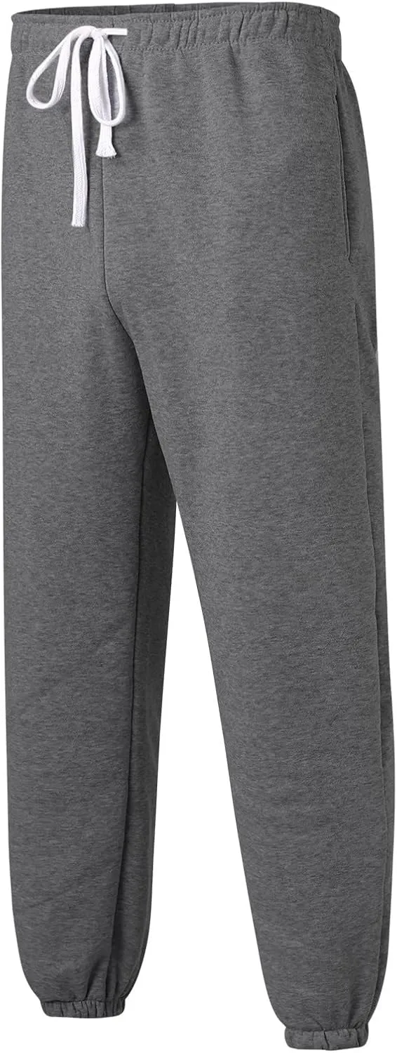 Mens Workout Cargo Sweatpants Ripstop Cargo Pants Lightweight Cotton Jogger Work Pants 6 Pocket Full Outdoor Casual