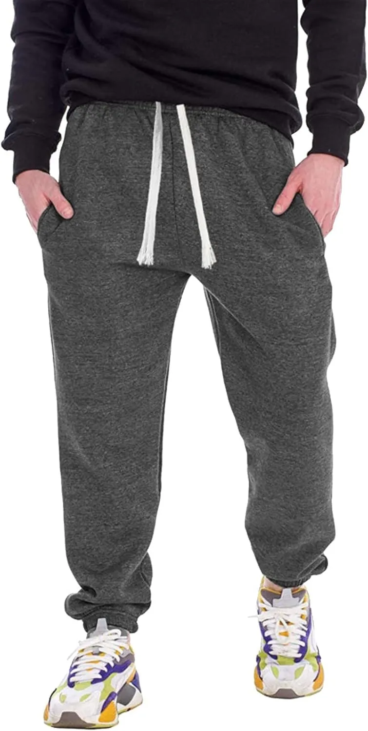 Mens Workout Cargo Sweatpants Ripstop Cargo Pants Lightweight Cotton Jogger Work Pants 6 Pocket Full Outdoor Casual