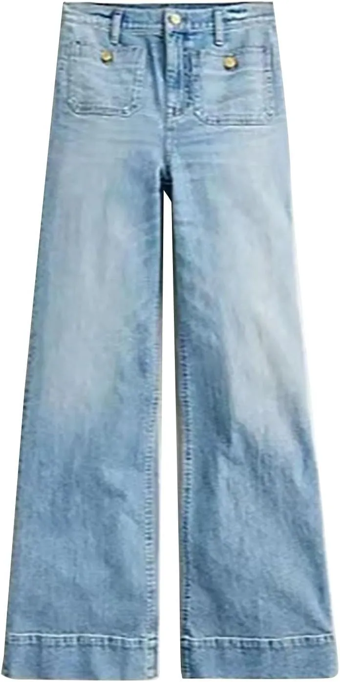 Oprah's Favorite Jeans Pants 2025, Tummy Control Wide Leg Trousers, Chiccurva Jeans, High Waisted Cropped Denim Pants
