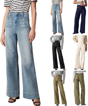 Oprah's Favorite Jeans Pants 2025, Tummy Control Wide Leg Trousers, Chiccurva Jeans, High Waisted Cropped Denim Pants
