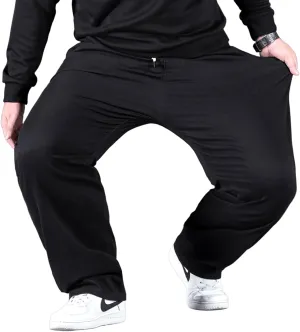Plus Size Casual Pants for Men Stretchy Straight Leg Baggy Pants Big and Tall Drawstring Joggers Hiking Pants L-5XL