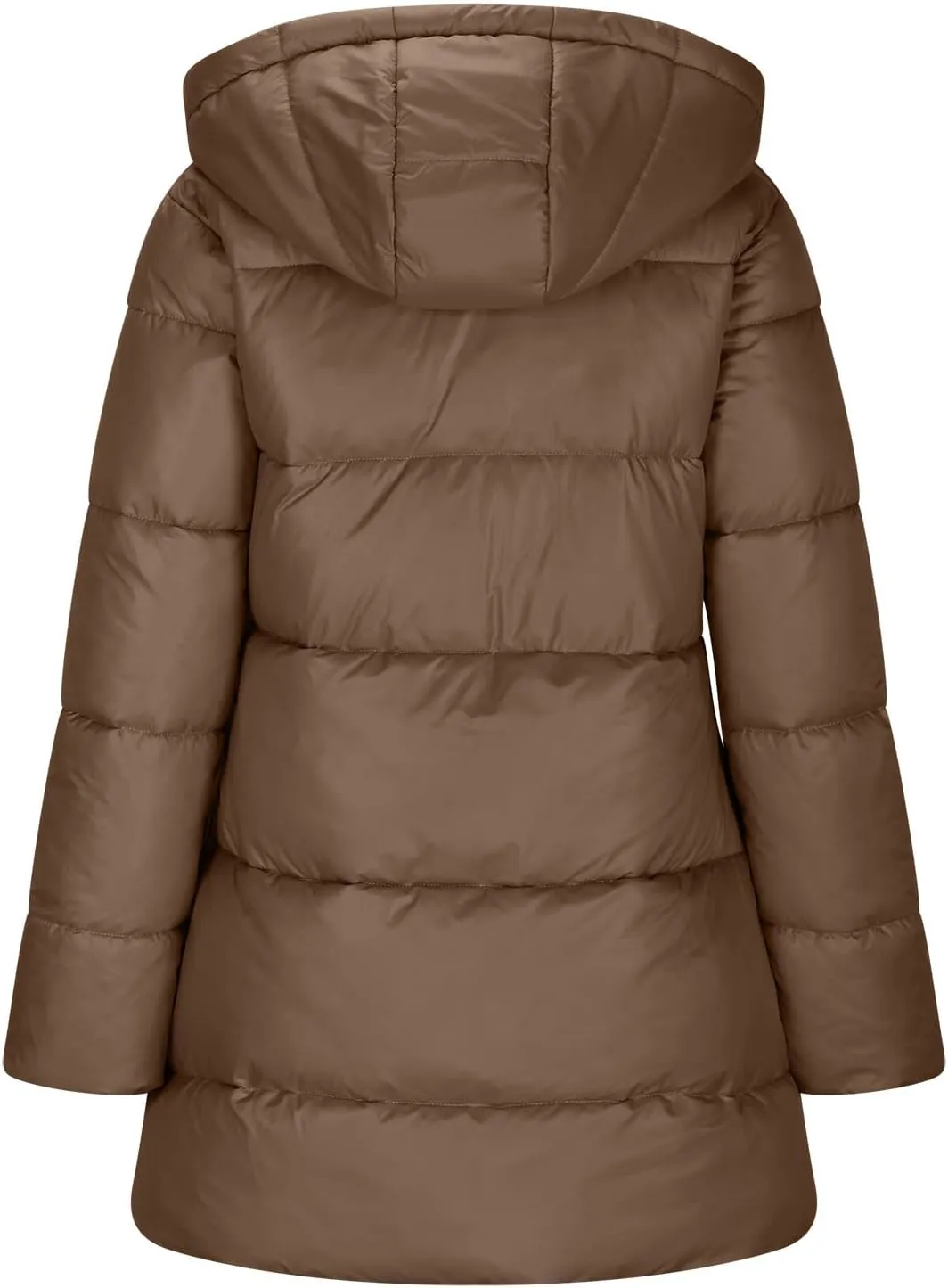 Puffer Jacket Womens Fleece Lined Thicken Parka Button Down Cotton Warm Fashion Casual Coats 2024 Outfits with Pockets