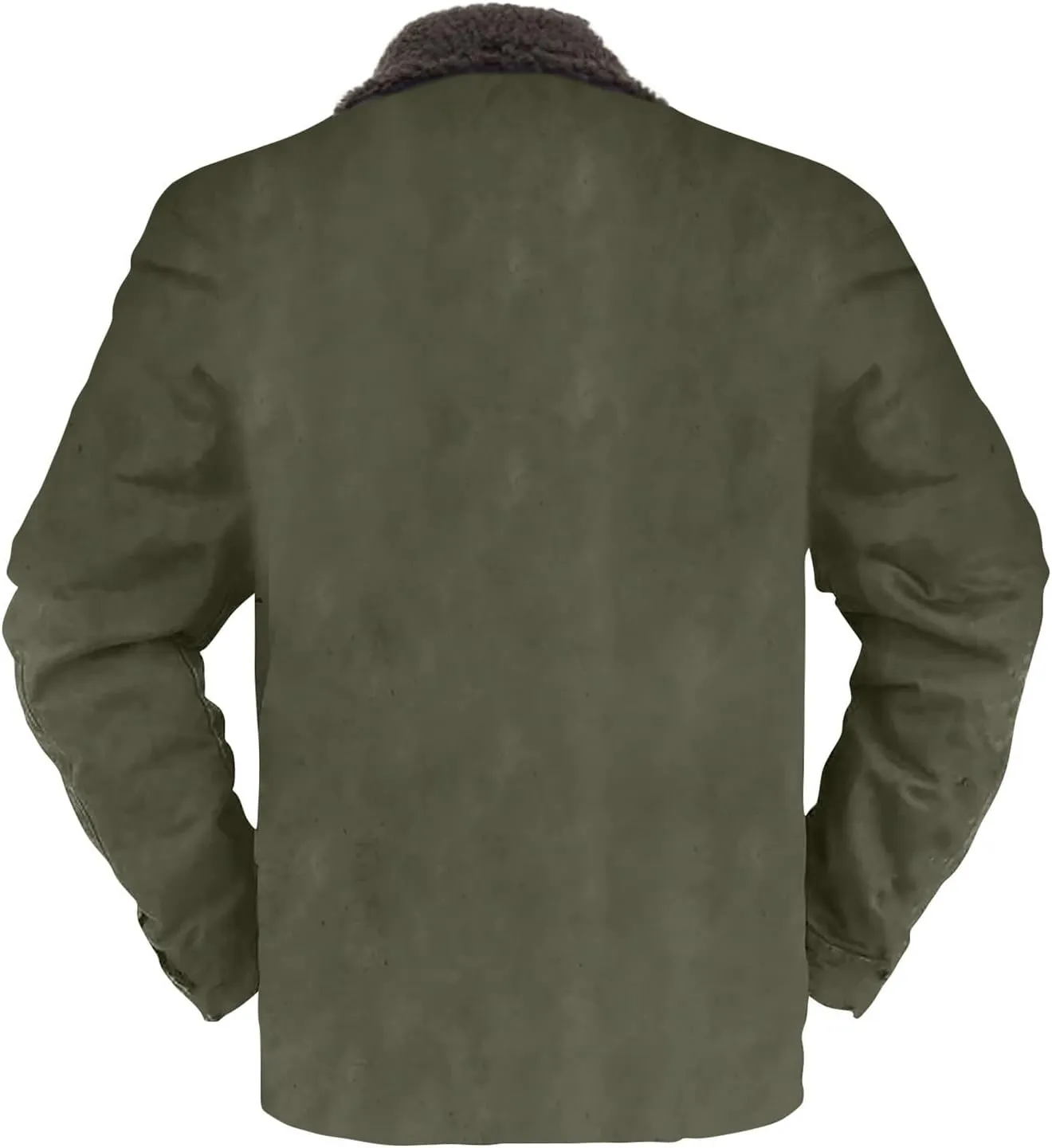 RTRDE Mens Outdoor Jacket Casual Sherpa Lined Fleece Jacket Zip Up Winter Warm Fashion Coats Fall Jacket, S-5XL