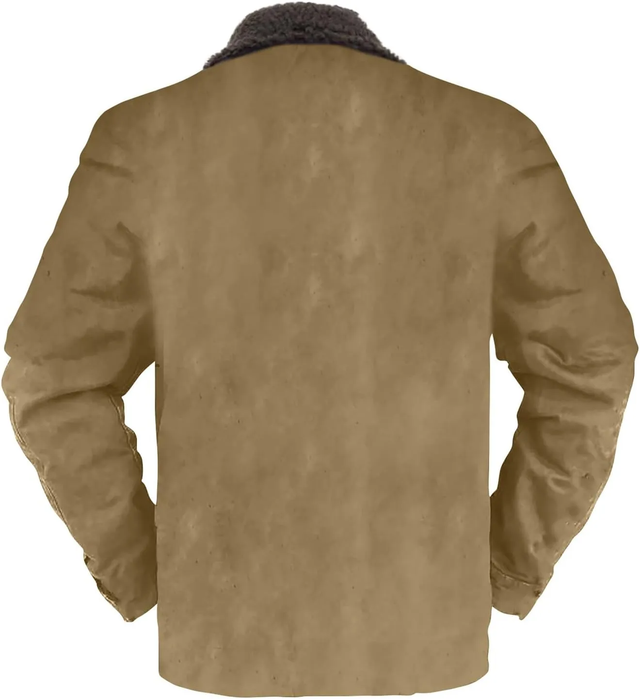 RTRDE Mens Outdoor Jacket Casual Sherpa Lined Fleece Jacket Zip Up Winter Warm Fashion Coats Fall Jacket, S-5XL