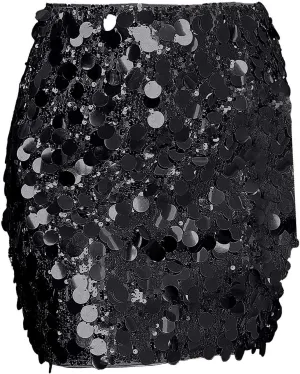 Sequin Skirt for Women Sparkly Glitter Mini Skirt Bottom Dress Club Dress Sexy Sparkly Skirt Shiny Skirt Sequins