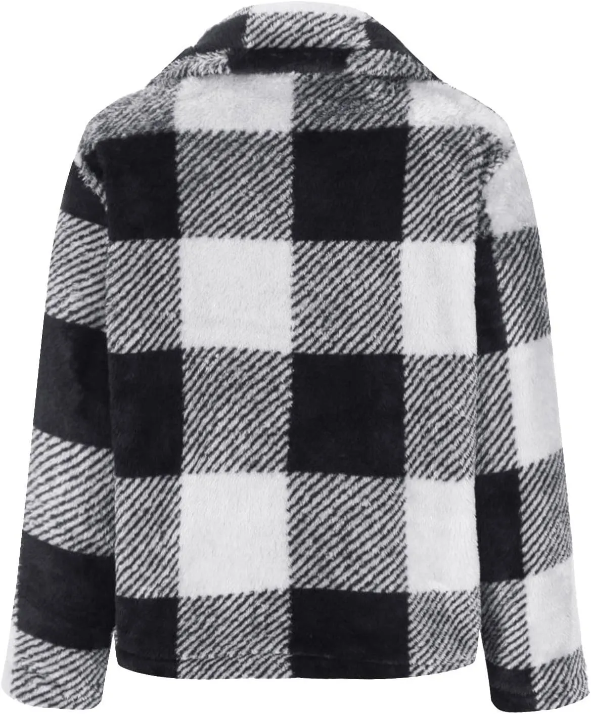 SHAOBGE Womens Plaid Shacket Fall Jacket Fleece Lined Button Down Peacoats Plaid Lapel Casual Coats Y2K Shirt Jackets 2023